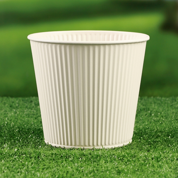 Кашпо "Ведерко Килли" белое, 14х14х13см