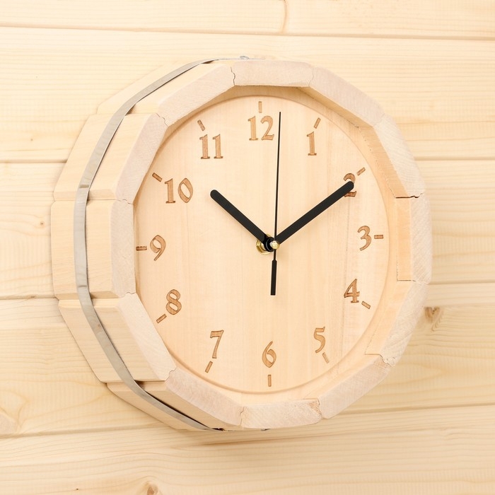 Часы    Часы   "Бочка" липа, МИКС