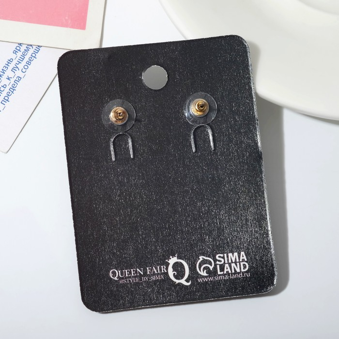 Серьги эмаль «Космос» планета и космонавт, цветные в золоте Серьги эмаль «Космос» планета и космонавт, цветные в золоте