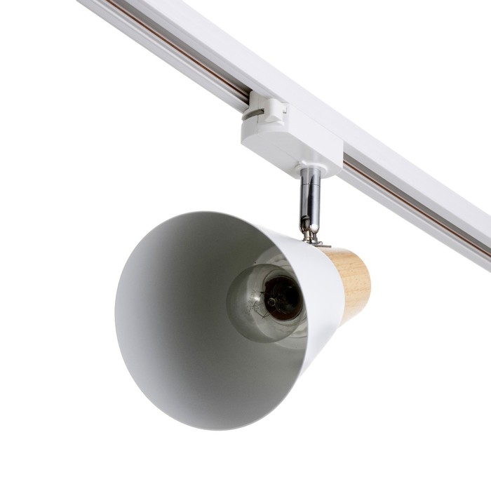 Светильник трековый Светильник трековый "Паулина" Е27 40Вт белый 16х12х18см