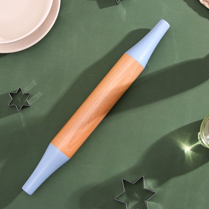 Скалка Heaven, 39×4,5×4,5 см, цвет голубой Скалка Heaven, 39×4,5×4,5 см, цвет голубой