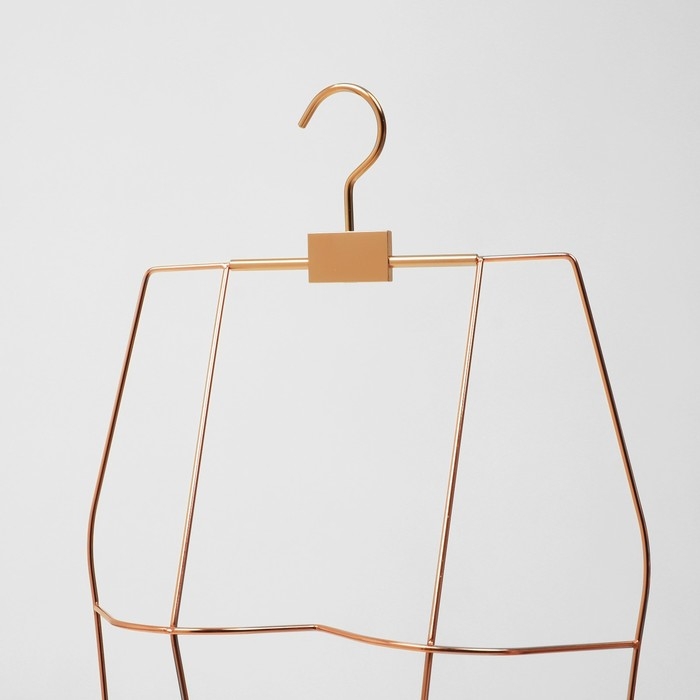 Вешалка контурная, обхват 64×58×70 см, металл, цвет розовое золото