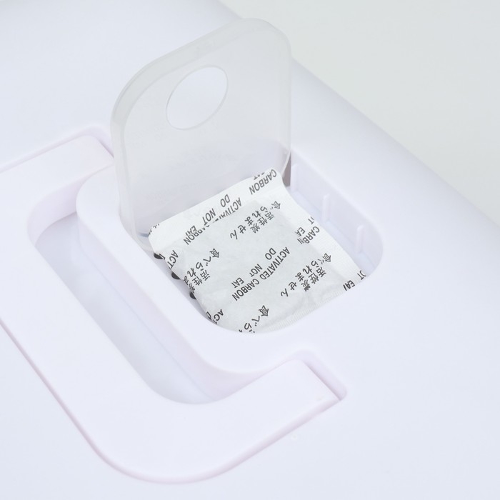 Туалет-домик 35 х 50 х 35 см, бело-серый Туалет-домик 35 х 50 х 35 см, бело-серый