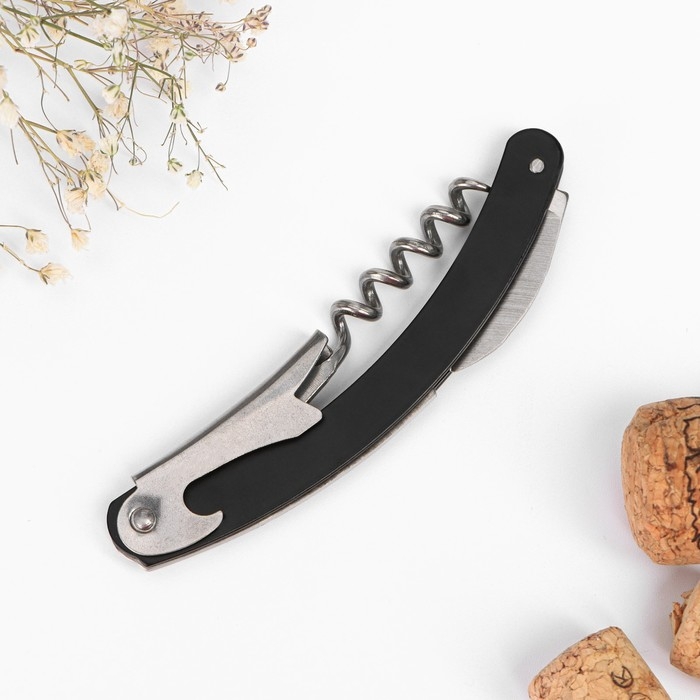 Подарочный набор сомелье «Самой цветущей»: штопор, пробка, каплеуловитель для вина Подарочный набор сомелье «Самой цветущей»: штопор, пробка, каплеуловитель для вина