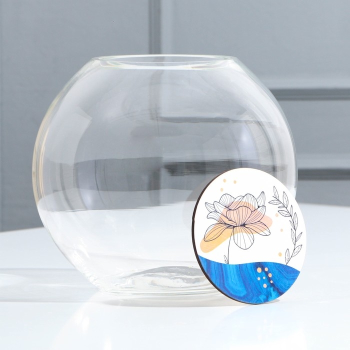 Ваза для цветов шар «Цветок» с подставкой, 18 х 14,7 см, 800 мл. Ваза для цветов шар «Цветок» с подставкой, 18 х 14,7 см, 800 мл.