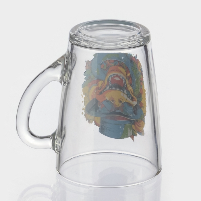 Кружка стеклянная для чая «Символ года 2025», 300 мл