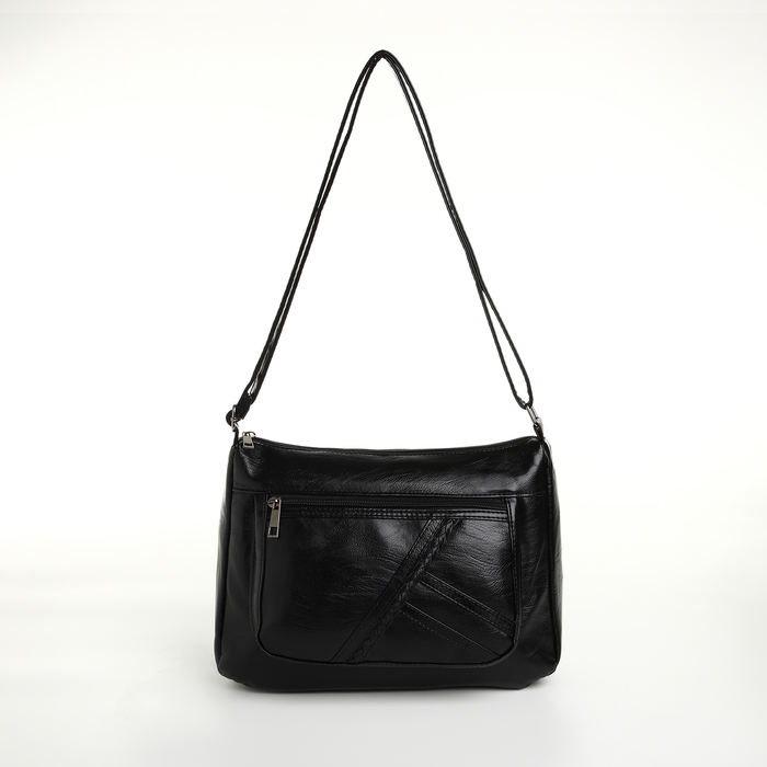 Сумка женская на молнии, цвет чёрный Сумка женская на молнии, цвет чёрный