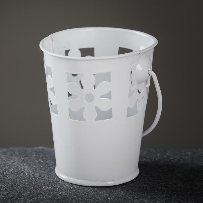 Набор кашпо  Набор кашпо "Ведерко" 7х8см / 3шт, МИКС