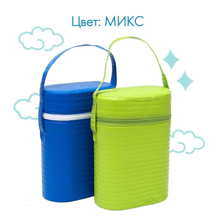 Термосумка - контейнер для классических бутылок (пластик), цвет МИКС Термосумка - контейнер для классических бутылок (пластик), цвет МИКС