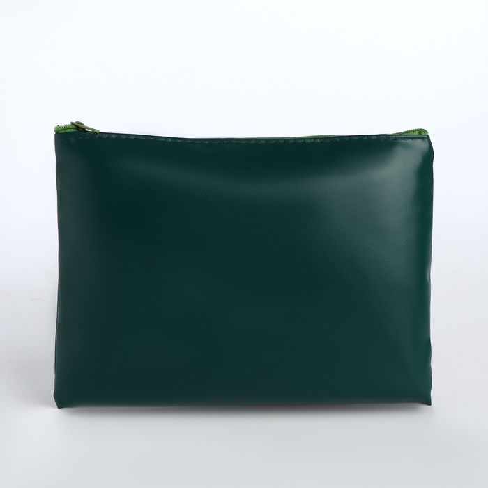 Косметичка на молнии, цвет зелёный Косметичка на молнии, цвет зелёный