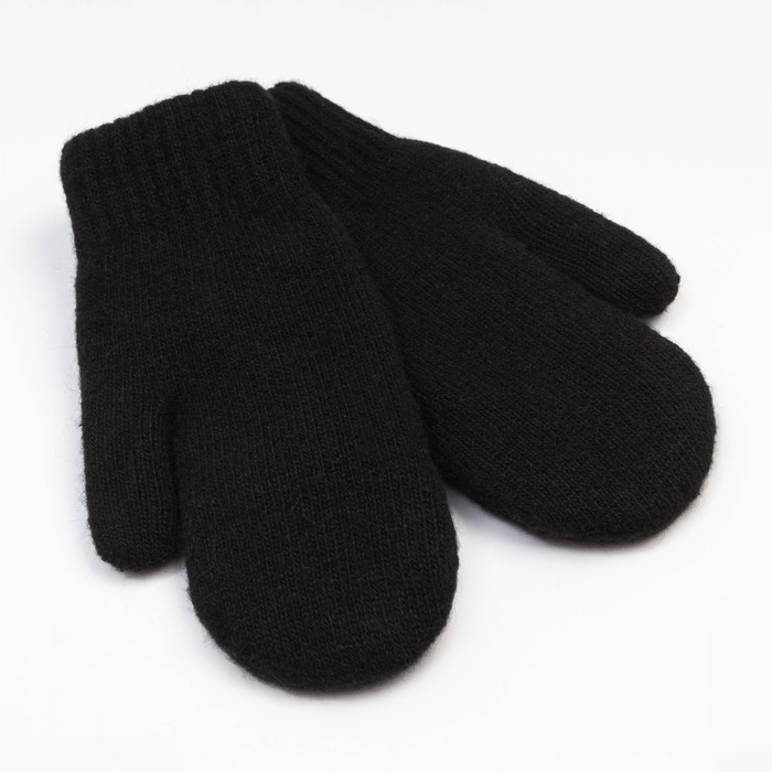 Варежки женские, цвет чёрный, размер 7-8 Варежки женские, цвет чёрный, размер 7-8