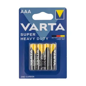 Батарейка Varta SUPERLIFE R03 AAA BL4 Heavy Duty 1.5V (2003) (4/48/240)