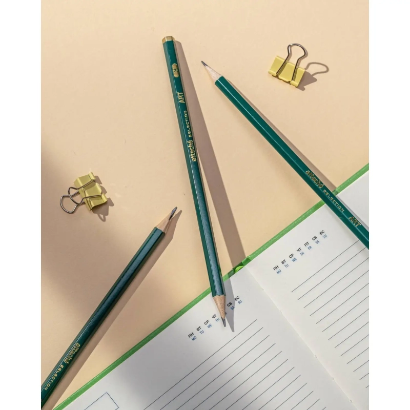 Карандаш чернографитный Art, H, шестигр, б/ласт