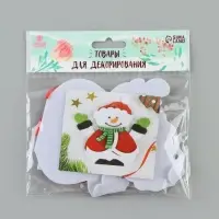 Ёлочная игрушка из фетра &laquo;Снеговик в шапочке&raquo;, набор для творчества, своими руками