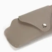 Футляр для очков, на кнопке, 16&times;3&times;6.3 см, серый