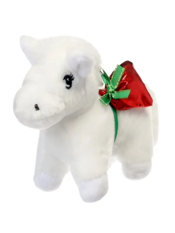 Мягкая игрушка "Лошадка с подарочками", 12 см