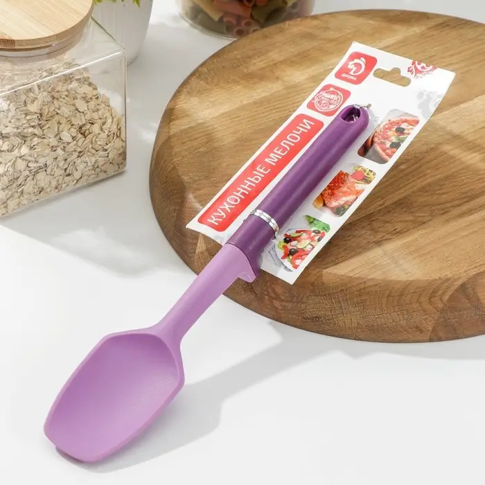 Лопатка Доляна «Мегара», 27 см, цвет фиолетовый