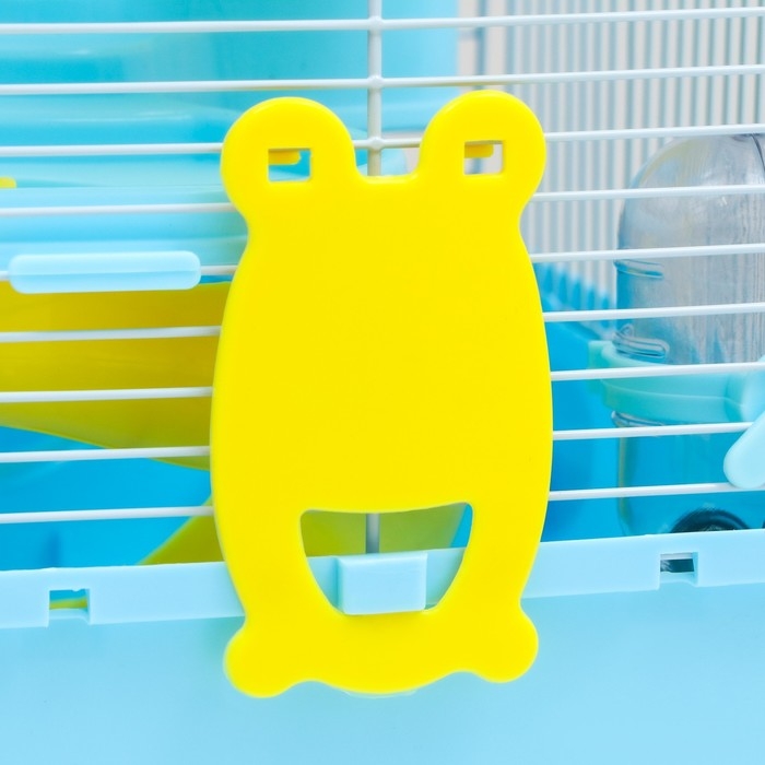 Клетка для мелких грызунов "Пижон", с наполнением, 27 х 21 х 40 см, голубая