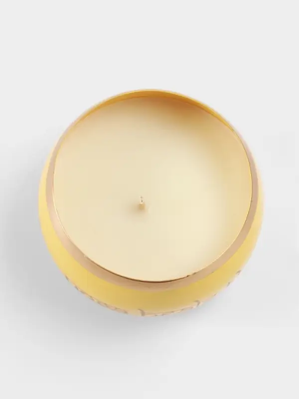 Свеча в чаше Yoga heal the soul, 200 г, 8.5&times;7 см, соевый воск, жёлтая