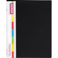 Скоросшиватель пластиковый с пруж.мех.ATTACHE F612/07 17мм черный