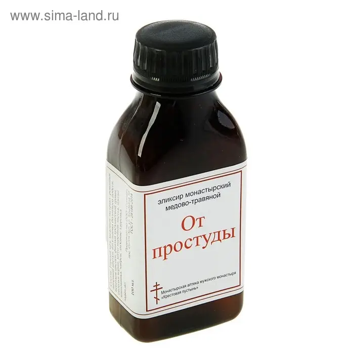Эликсир монастырский &laquo;От простуды&raquo; 100 мл