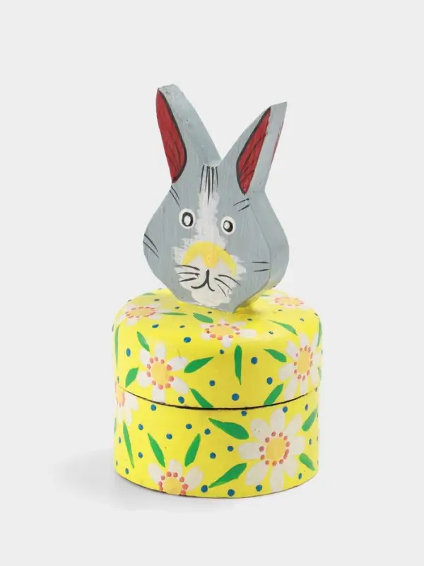 Шкатулка &laquo;Заяц&raquo;, 9&times;9&times;16 см, дерево