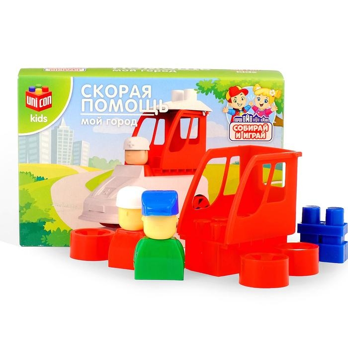 Конструктор &laquo;МОЙ ГОРОД: Скорая помощь&raquo;, 16 деталей