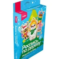 Роспись по дереву.Игрушки на ёлку "Милые зверята" Фнн-045