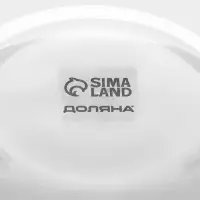 Салатник Доляна Simple, 750 мл, 15&times;8 см, стекло, прозрачный