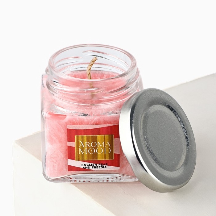 Ароматическая свеча  Ароматическая свеча "Aroma mood", аромат английская груша и фрезия