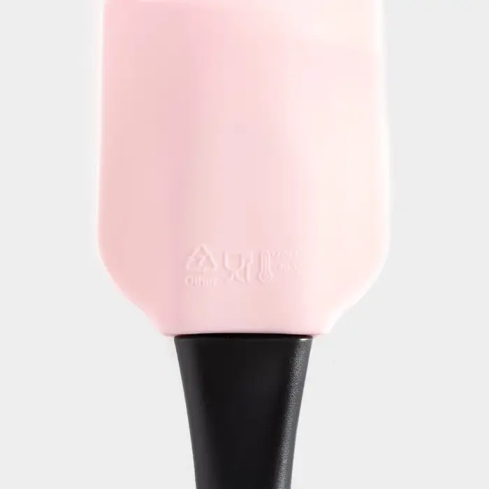 Лопатка кухонная Доляна &laquo;Контраст&raquo;, 25.5 см, чёрная, розовая