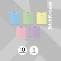 Тетрадь 18 листов в линейку, ErichKrause «Классика» обложка мелованный картон, МИКС