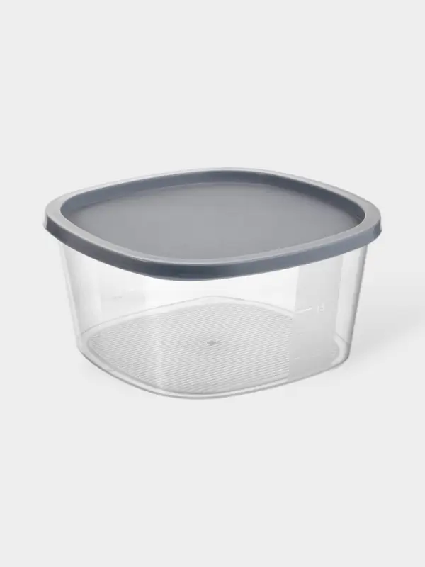 Контейнер для продуктов с мерной шкалой SparkPlast BioFresh, 2.65 л, прозрачный, пластик, крышка МИКС