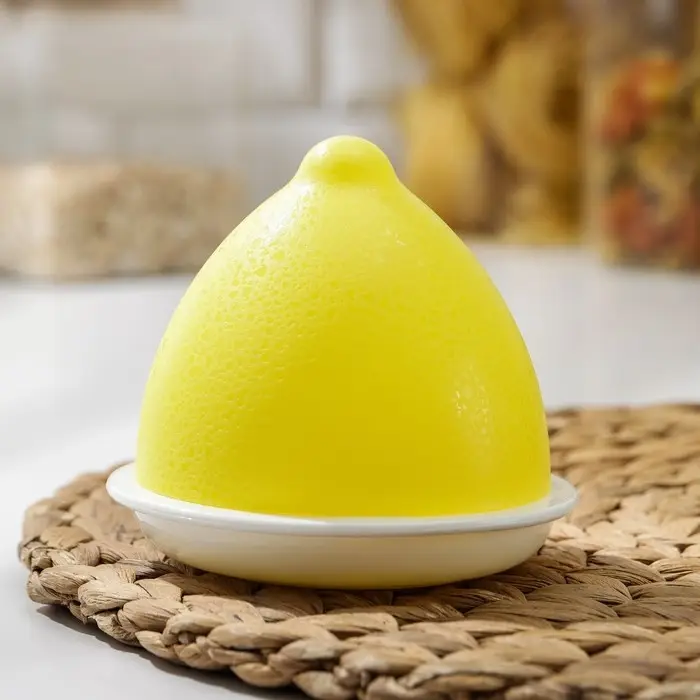 Контейнер для лимона в холодильник Альтернатива, пластик, жёлтый