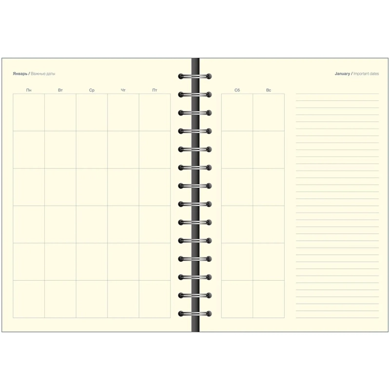 Ежедневник недатированный Fluid Attache Selection бирюз 140х200 мм,192с