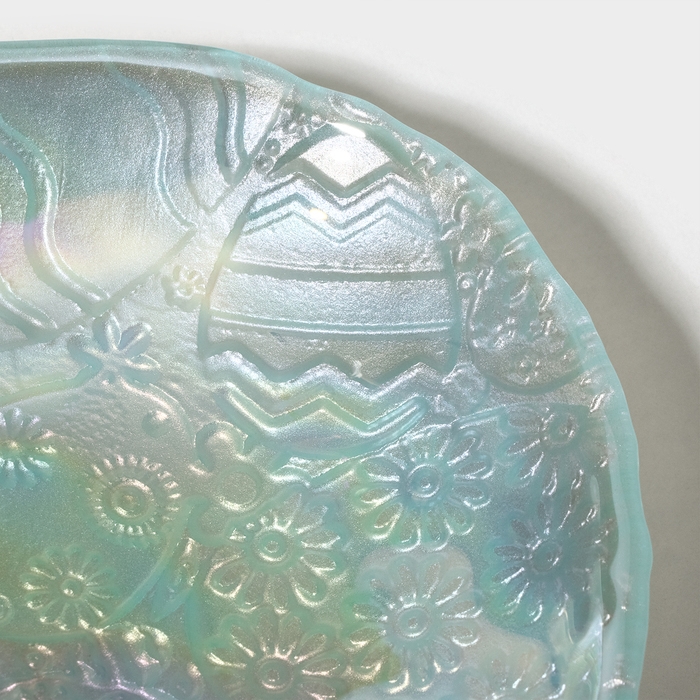 Блюдо стеклянное пасхальное, d=17 см Блюдо стеклянное пасхальное, d=17 см