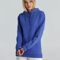 Толстовка с капюшоном унисекс Hoodie, ярко-синий меланж, размер XS