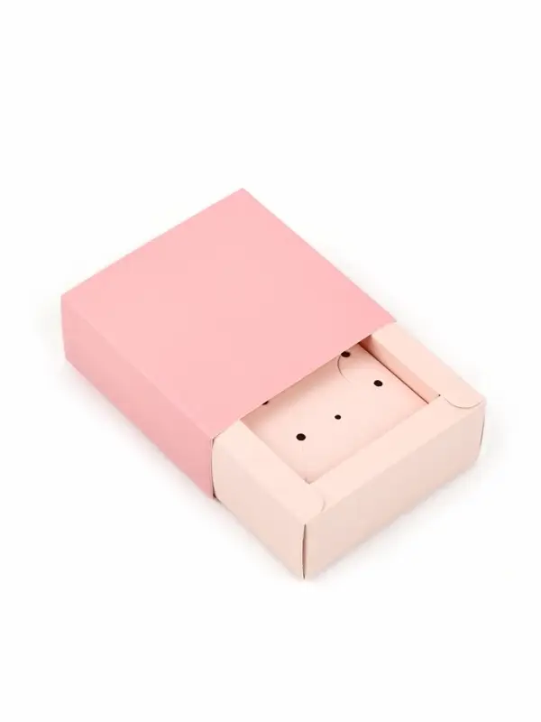 Коробка под бижутерию &laquo;Розово-бежевая&raquo;, 7.5&times;7.5&times;3 см