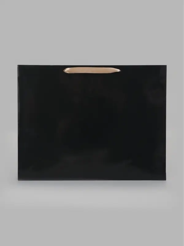 Пакет ламинированный горизонтальный, L 40&times;31&times;11.5 см, чёрный