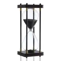 Часы песочные &laquo;Бесконечность&raquo;, на 30 минут, 25&times;9.5 см, чёрный песок