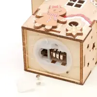Ёлочная игрушка &laquo;Пряня&raquo; 8&times;7 см, подвеска, от батареек AG10&times;3, свечение тёплое белое