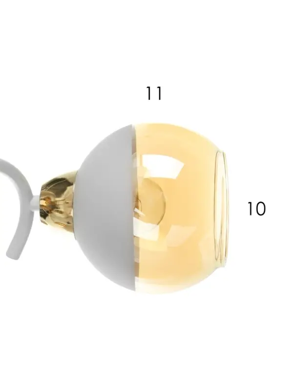 Люстра потолочная BayerLux &laquo;Анден&raquo;, 5хЕ27, 40 Вт, бело-золотой, 57&times;57&times;22 см