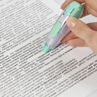 Корректирующая лента Attache Акварель,5мм x6м,рез.вставка,фиол-зел,блистер