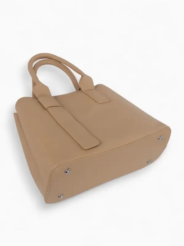 Сумка женская тоут TEXTURA на молнии, 32&times;12&times;24 см, бежевая