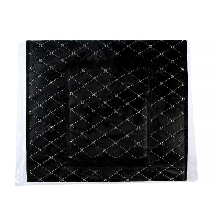 Органайзер саквояж в багажник автомобиля, 55×32×30 см, экокожа, черный с белой строчкой Органайзер саквояж в багажник автомобиля, 55×32×30 см, экокожа, черный с белой строчкой