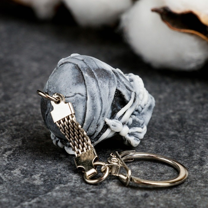 Брелок  Брелок "Череп" 4см, микс