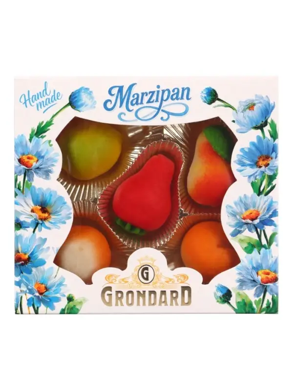 Конфеты подарочные &laquo;Миндальное лакомство&raquo; с корпусом из марципана, фрукты, 100 г