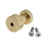 Крючки мебельные CAPPIO TKD033, однорожковый, цвет матовое золото, набор 2 шт