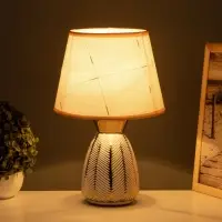 Лампа настольная &laquo;Паула&raquo; 1&times;40 Вт Е14 белый/золото 22&times;22&times;36 см