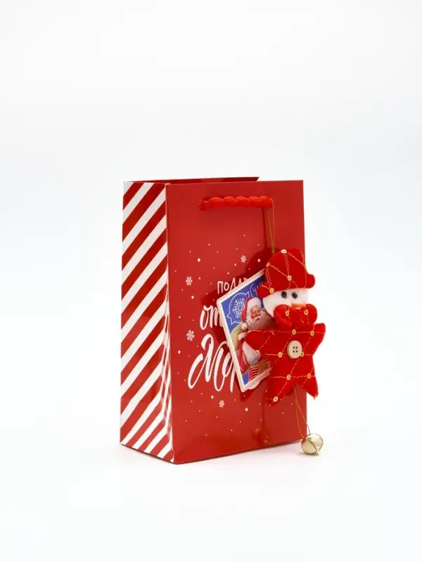 Пакет подарочный «Новогодний подарок», с носком для подарков, 18 × 23 × 11 см Пакет подарочный «Новогодний подарок», с носком для подарков, 18 × 23 × 11 см